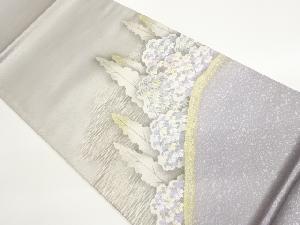 金彩草木風景模様刺繍袋帯
